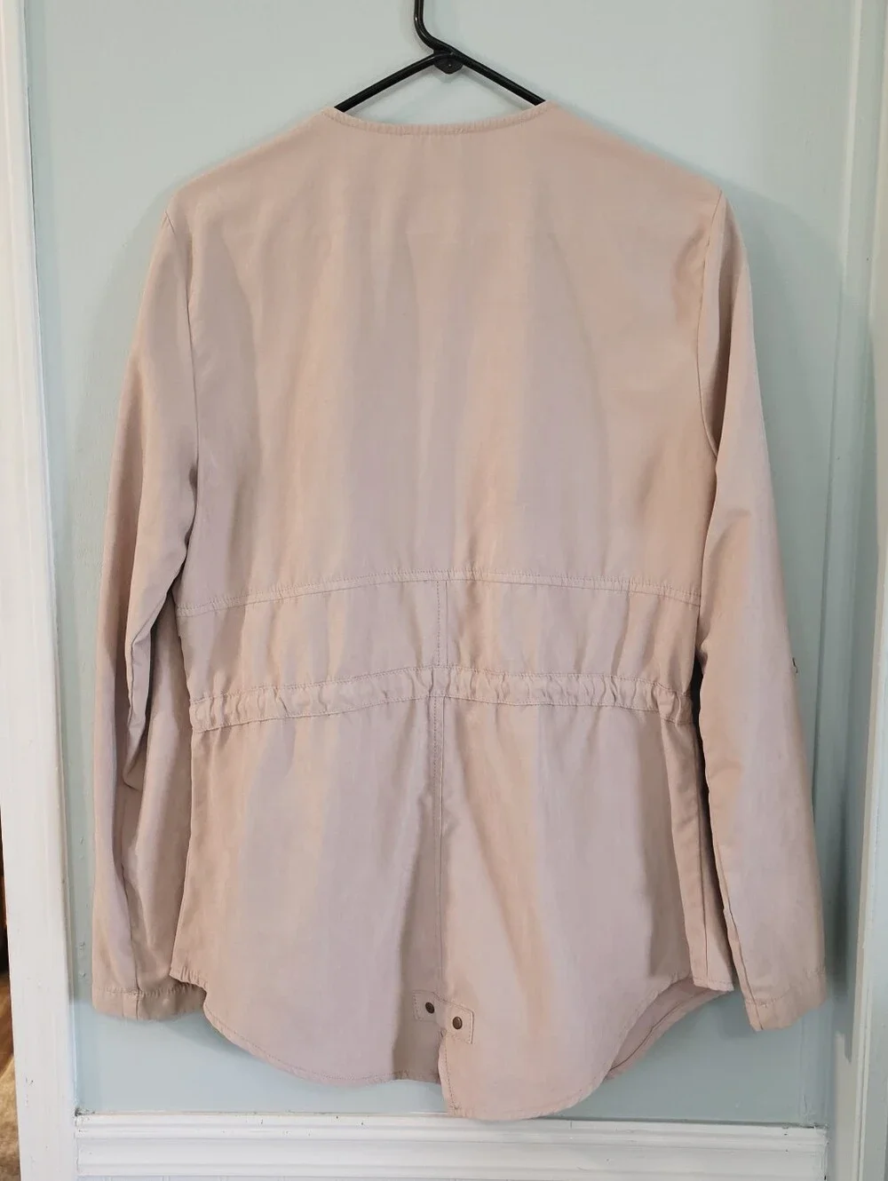 Maurices Blush Pink Drawstring Waist Jacket
